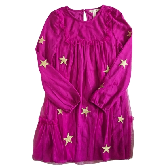 Matilda Jane Other - Matilda Jane Moments with You Twinkling Stars Tulle Dress Girls 14 Pink Holiday